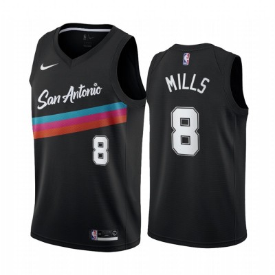 Nike San Antonio Spurs #8 Patty Mills Black Youth NBA Swingman 2020-21 City Edition Jersey